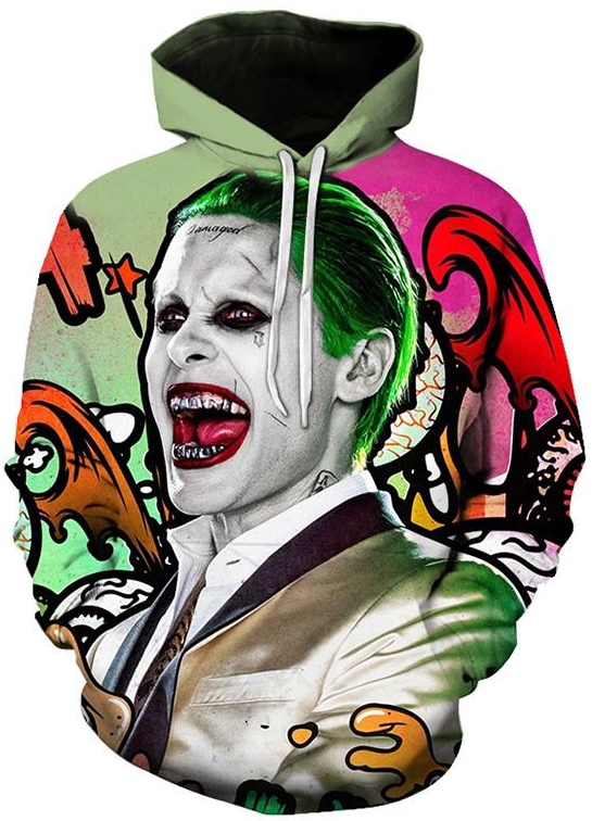 Joker suicide squad 3d street wear hoodie
