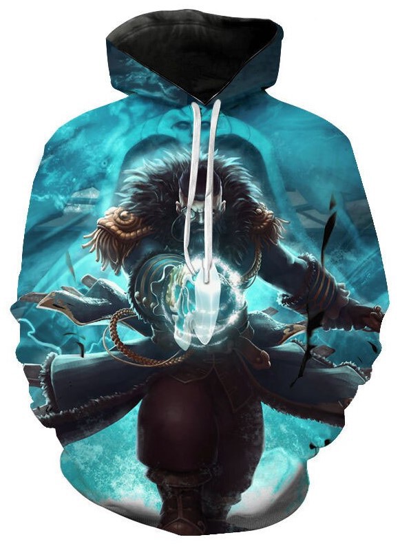 Kunkka warriors dota 2 3d hoodie