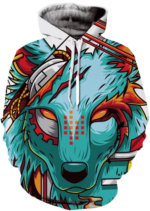Mystic wolf 3d street wear hoodie 1