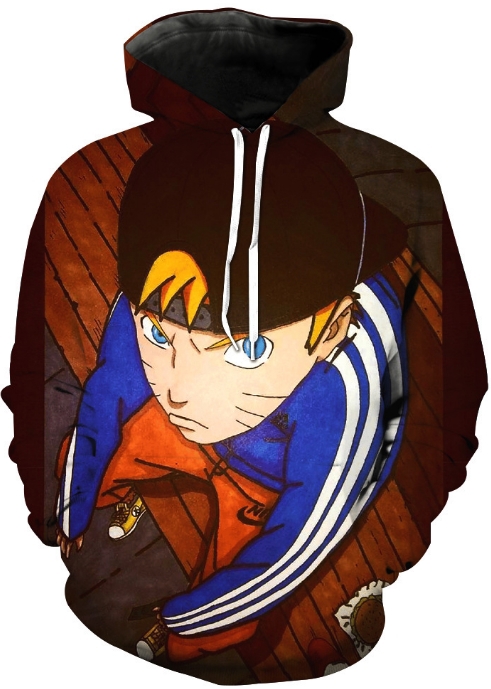 Naruto hipster 3d hoodie