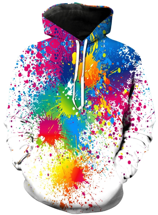 Paint splash 3d street wear hoodie