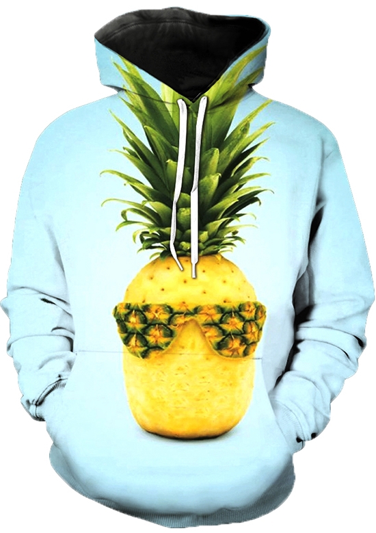 Pineapple gangster swag 3d street wear hoodie