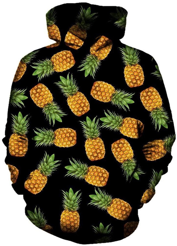 Pineapple mash up 3d street wear hoodie