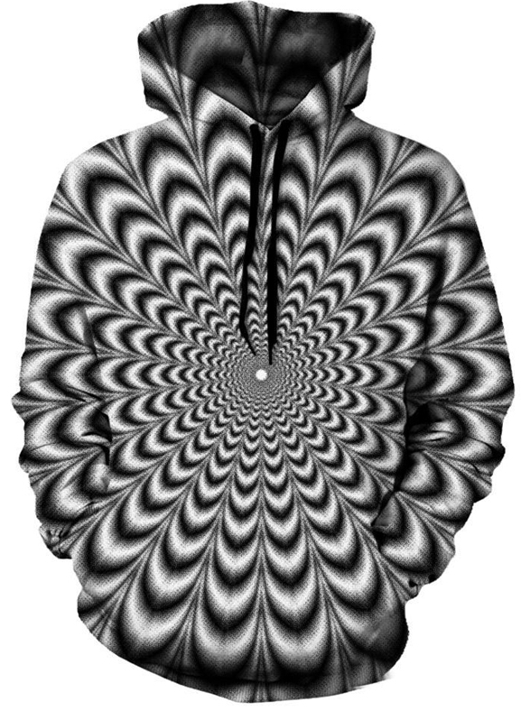 Psychedelic vortex trip 3d hoodie