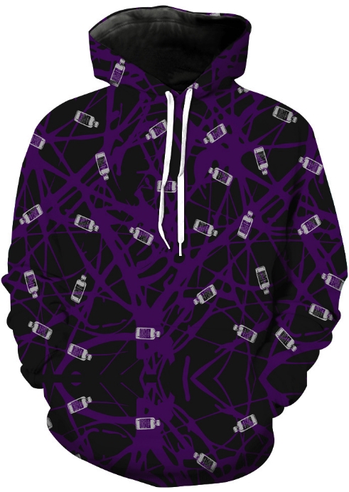 Purple drank dirty sprite mix 3d street wear hoodie