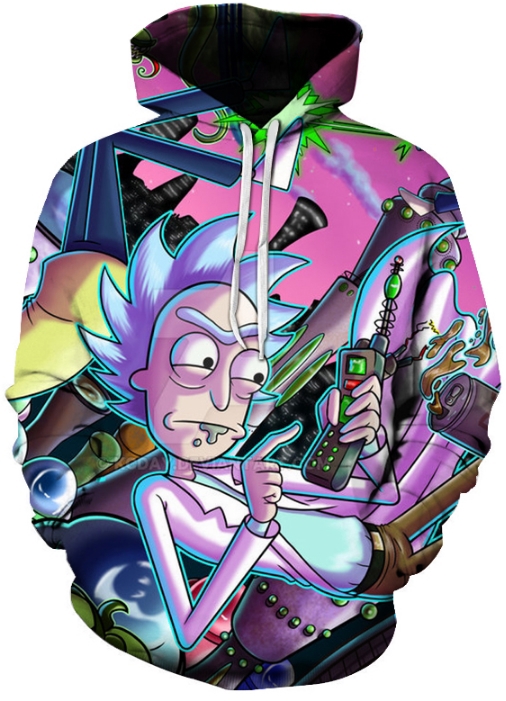 Rick and morty hotline bling 3d hoodie