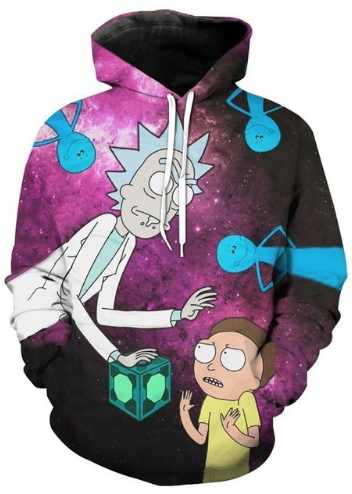 Rick & morty 3d street wear hoodie 1