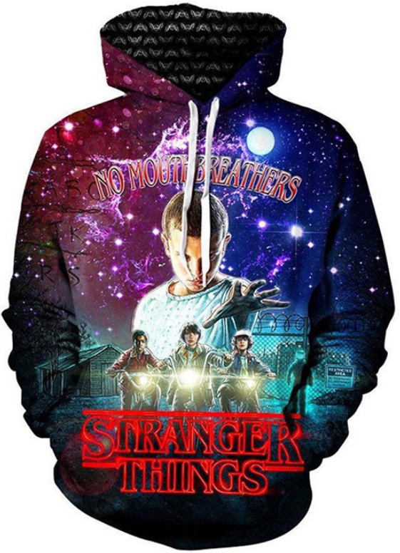 Stranger things 3d street wear hoodie