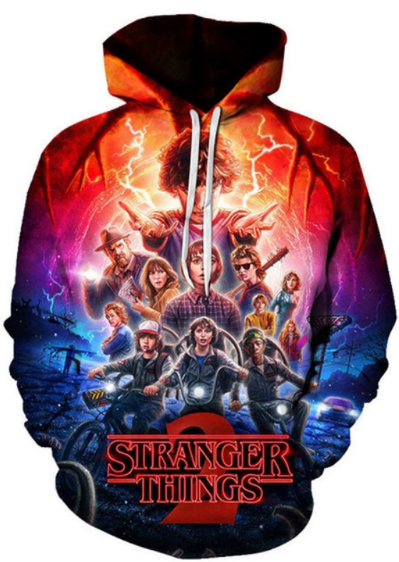 Stranger things season 2 3d street wear hoodie