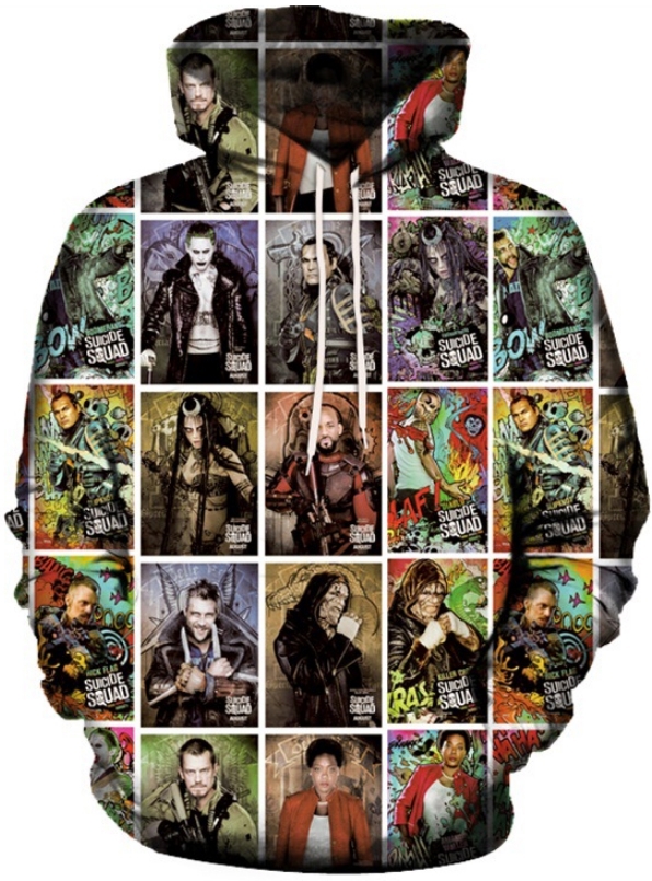 Suicide squad team 3d street wear hoodie