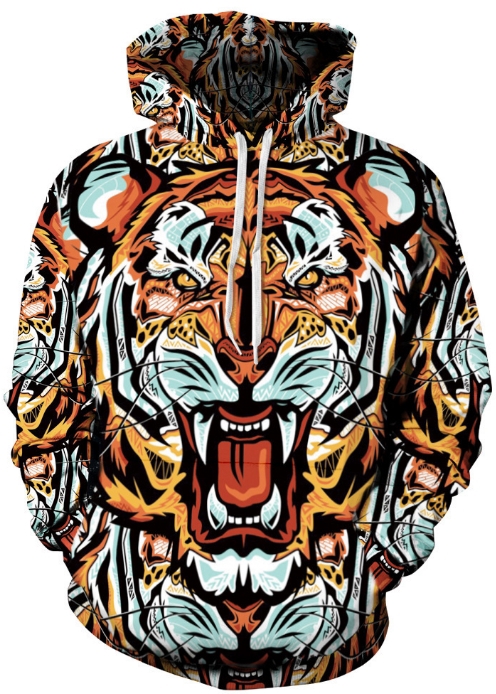 Tiger funk 3d hoodie