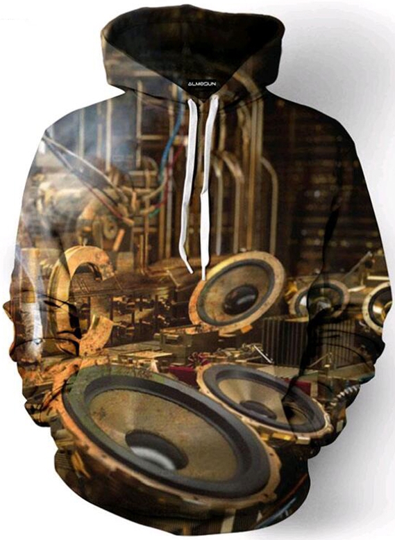 Vintage speakers 3d street wear hoodie