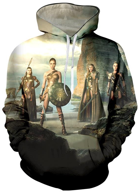 Wonder woman 3d street wear hoodie