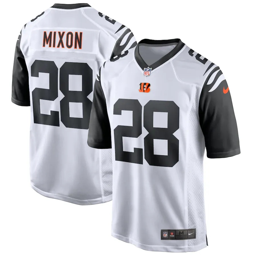 Men's cincinnati bengals joe mixon nike white alternate game jersey