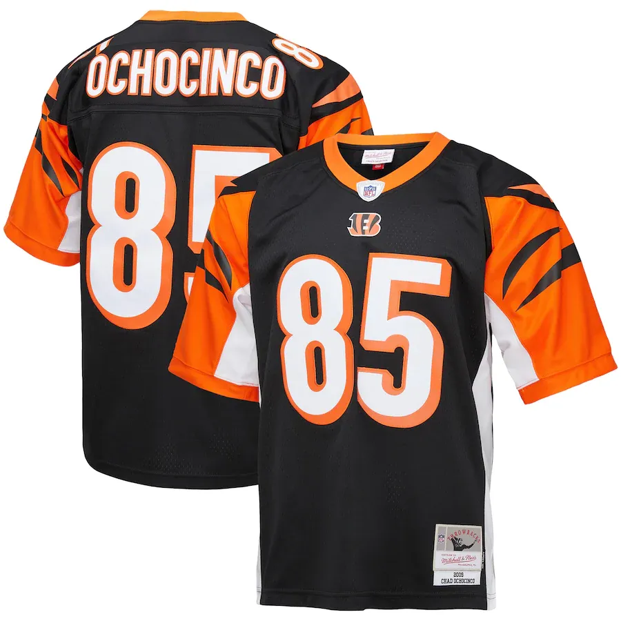 Men's cincinnati bengals chad ochocinco mitchell & ness black 2009 legacy replica jersey