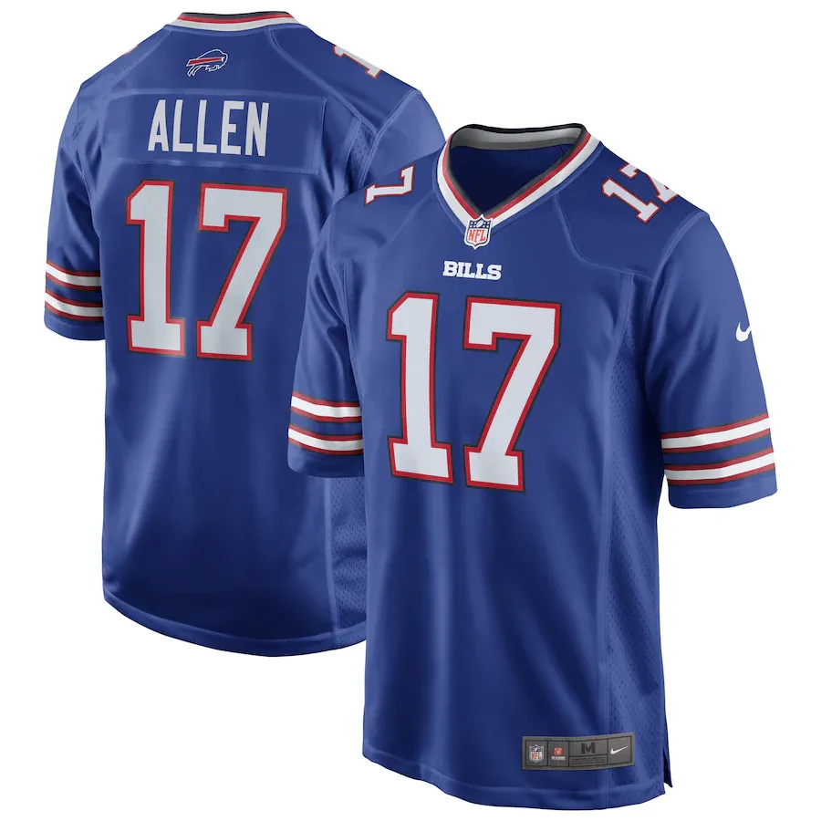 Men's buffalo bills josh allen nike royal team game player jersey