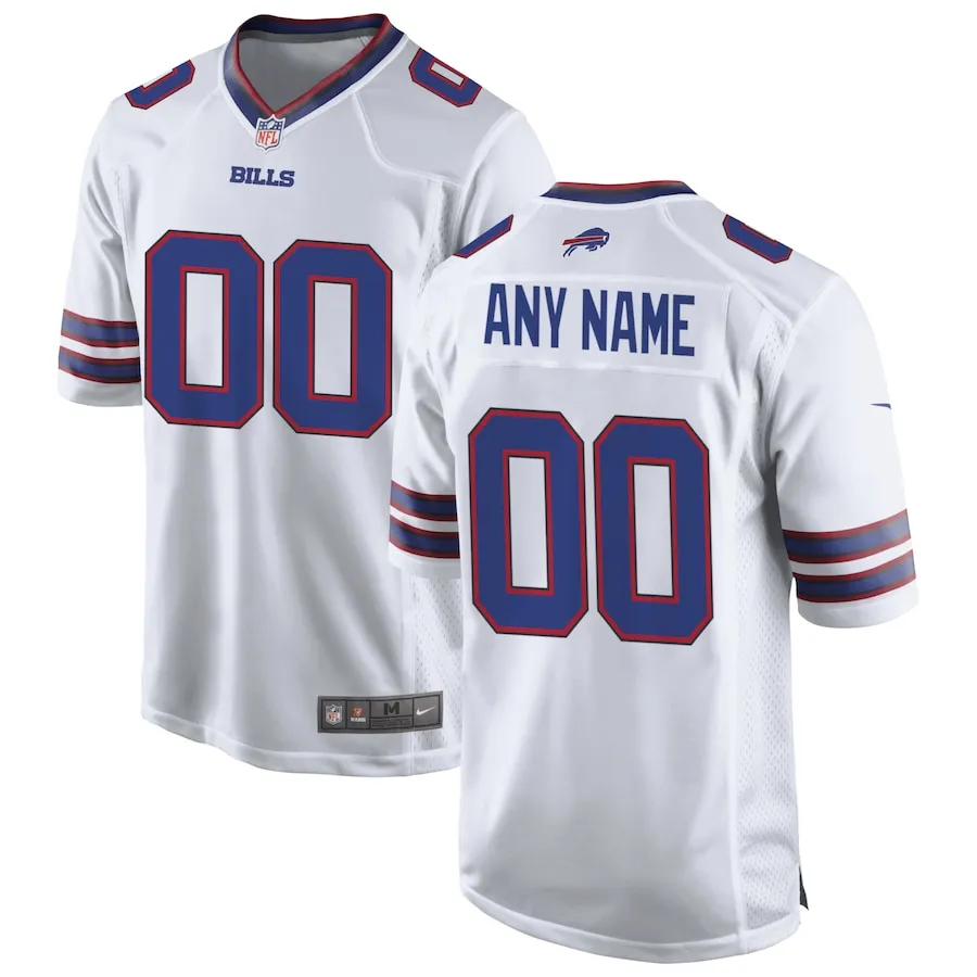 Men's buffalo bills nike white custom game jersey