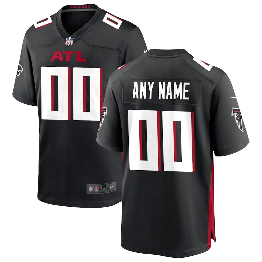 Men's atlanta falcons nike black custom game jersey