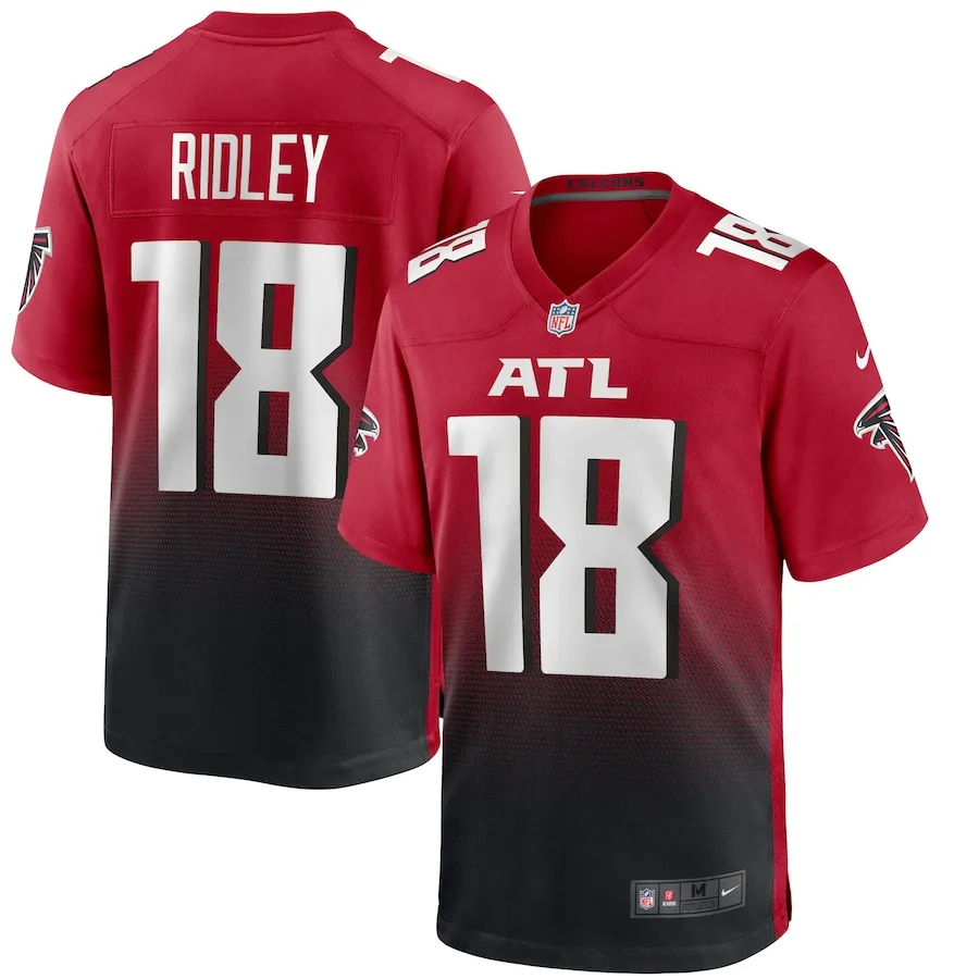 Men's atlanta falcons calvin ridley nike red 2nd alternate game jersey