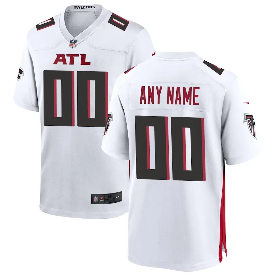 Men's atlanta falcons nike white custom game jersey