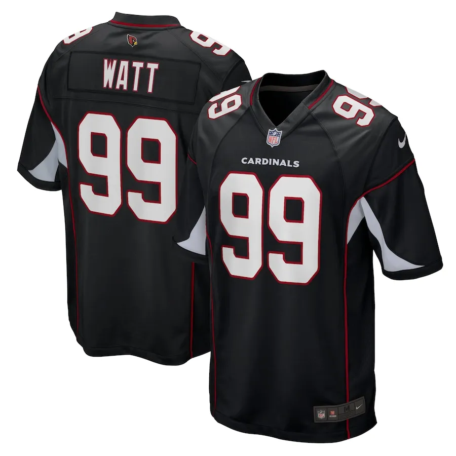Men's arizona cardinals j.j. watt nike black alternate game jersey