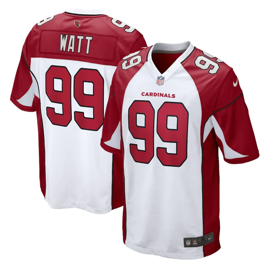 Men's arizona cardinals j.j. watt nike white game jersey