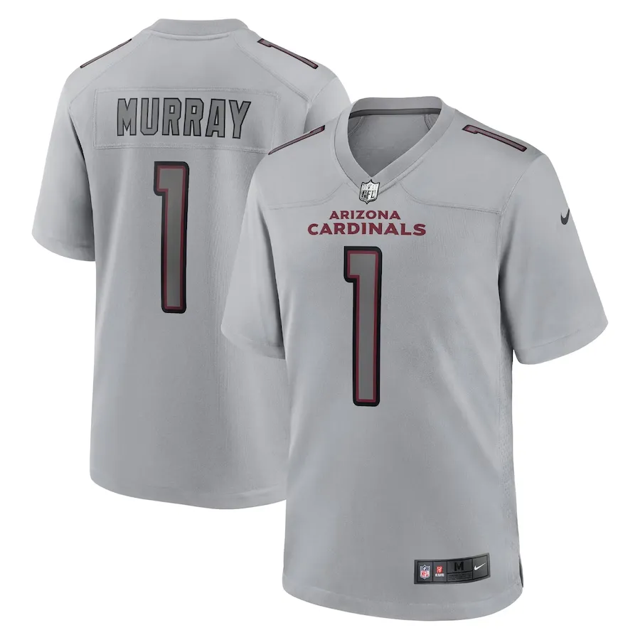 Men's arizona cardinals kyler murray nike gray atmosphere fashion game jersey