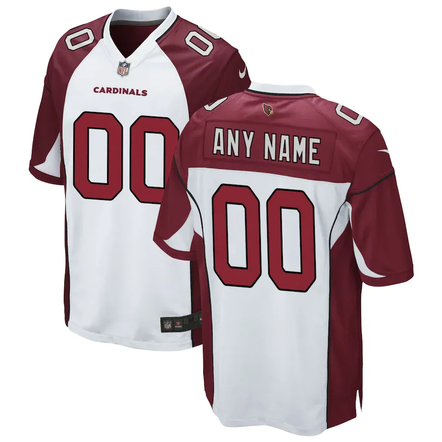 Men's arizona cardinals nike white custom game jersey