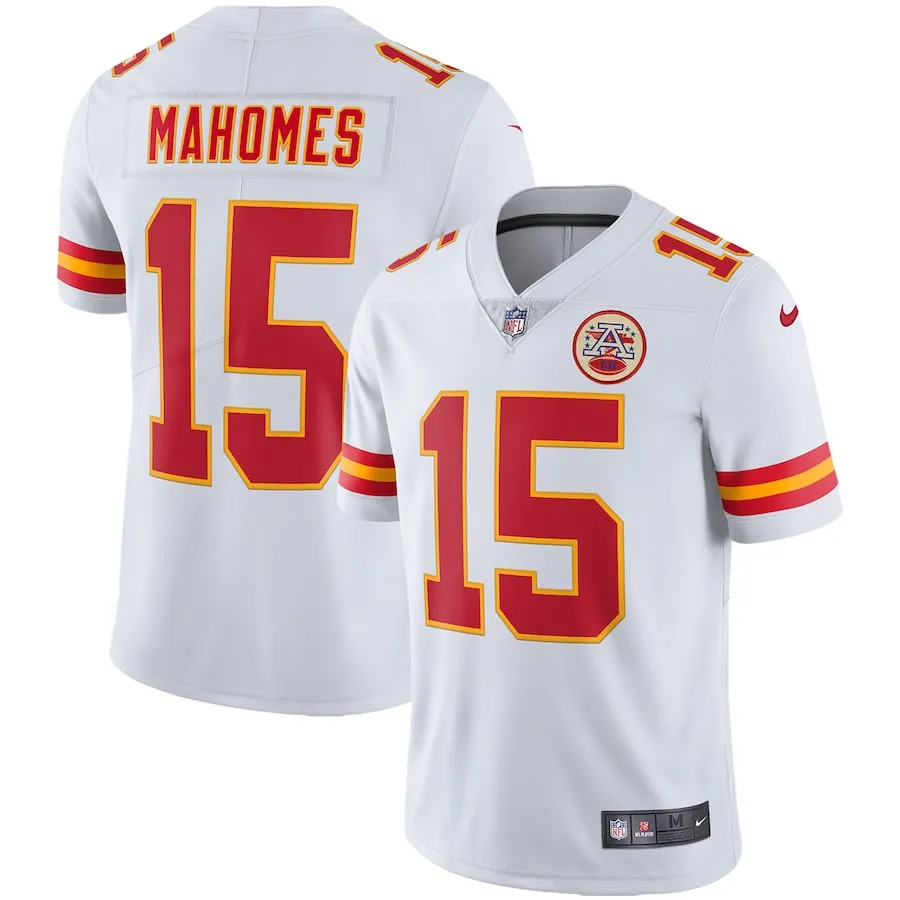 Men's kansas city chiefs patrick mahomes nike white vapor limited jersey