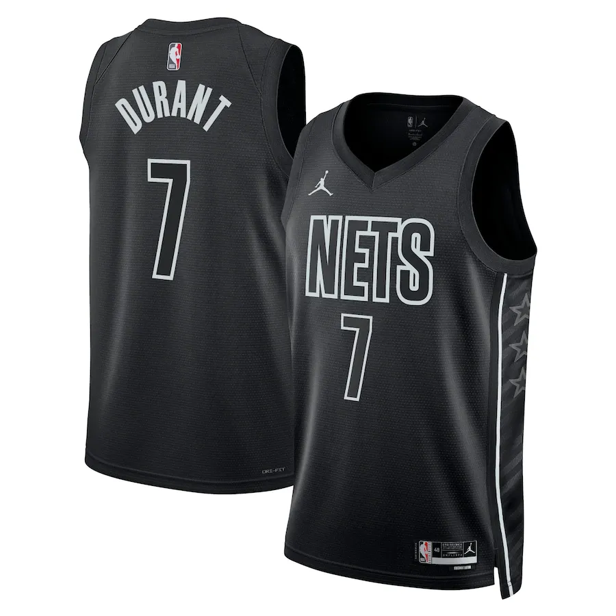 Brooklyn nets jordan statement edition swingman jersey - black - kevin durant - unisex