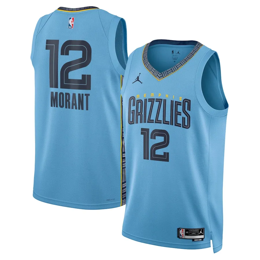Memphis grizzlies jordan statement edition swingman jersey - light blue - ja morant - unisex