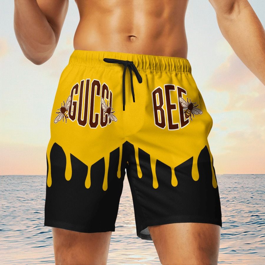 Gucci bee premium fashion logo luxury brand shorts for men #shorts#swimtrunks