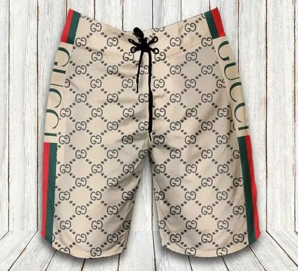 Gucci hot luxury pants all over print short hawaiian short for men