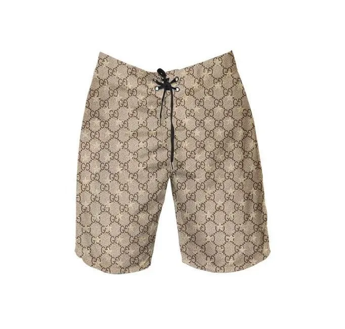 Gucci new luxury pants all over print short hawaiian short for men