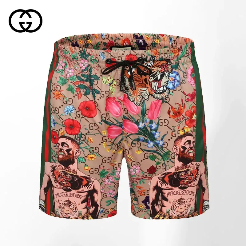 Gucci flowers luxury all over print shorts pants for men #shorts#swimtrunks