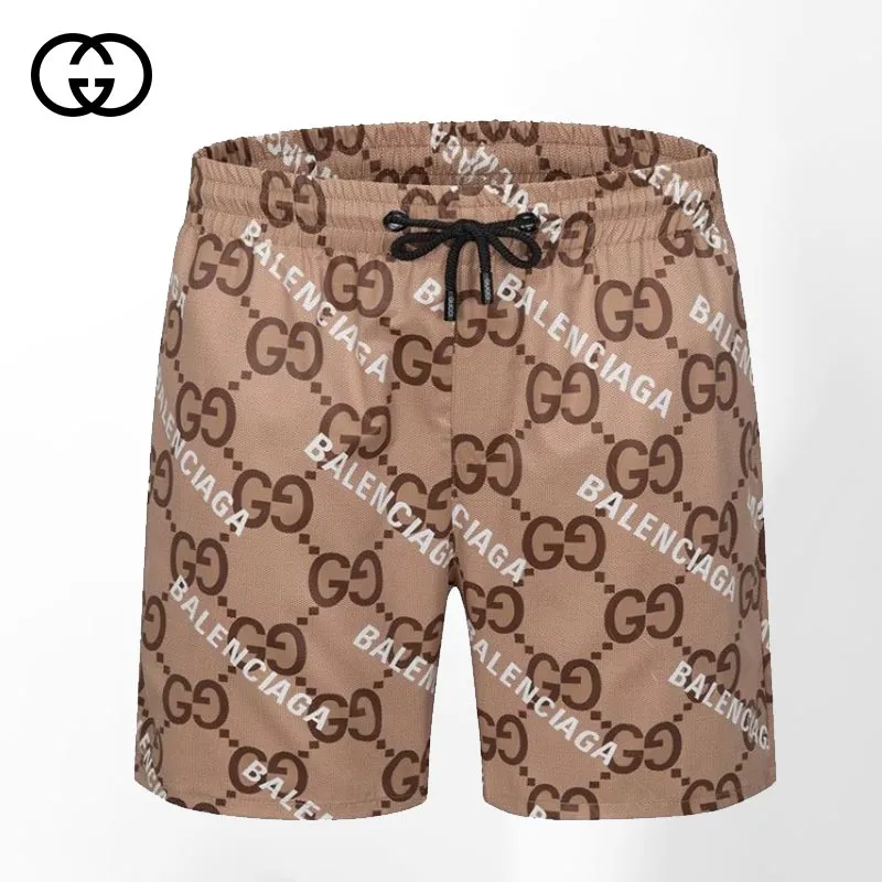 Gucci balenciaga luxury pants all over print shorts for men #shorts#swimtrunks