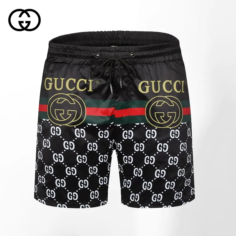 Gucci black luxury all over print shorts pants for men #shorts#swimtrunks