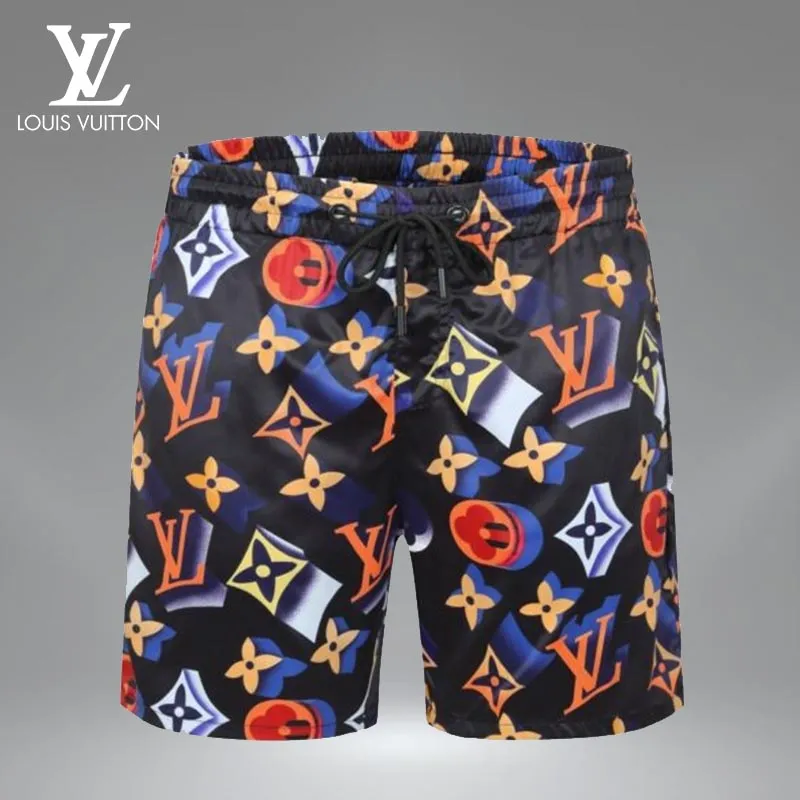 Louis vuitton 3d luxury brand all over print shorts pants for men #shorts#swimtrunks