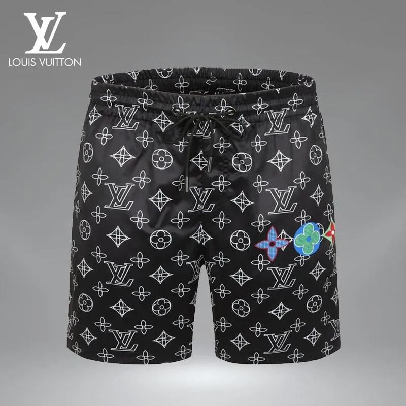 Louis vuitton luxury brand all over print shorts pants for men #shorts#swimtrunks