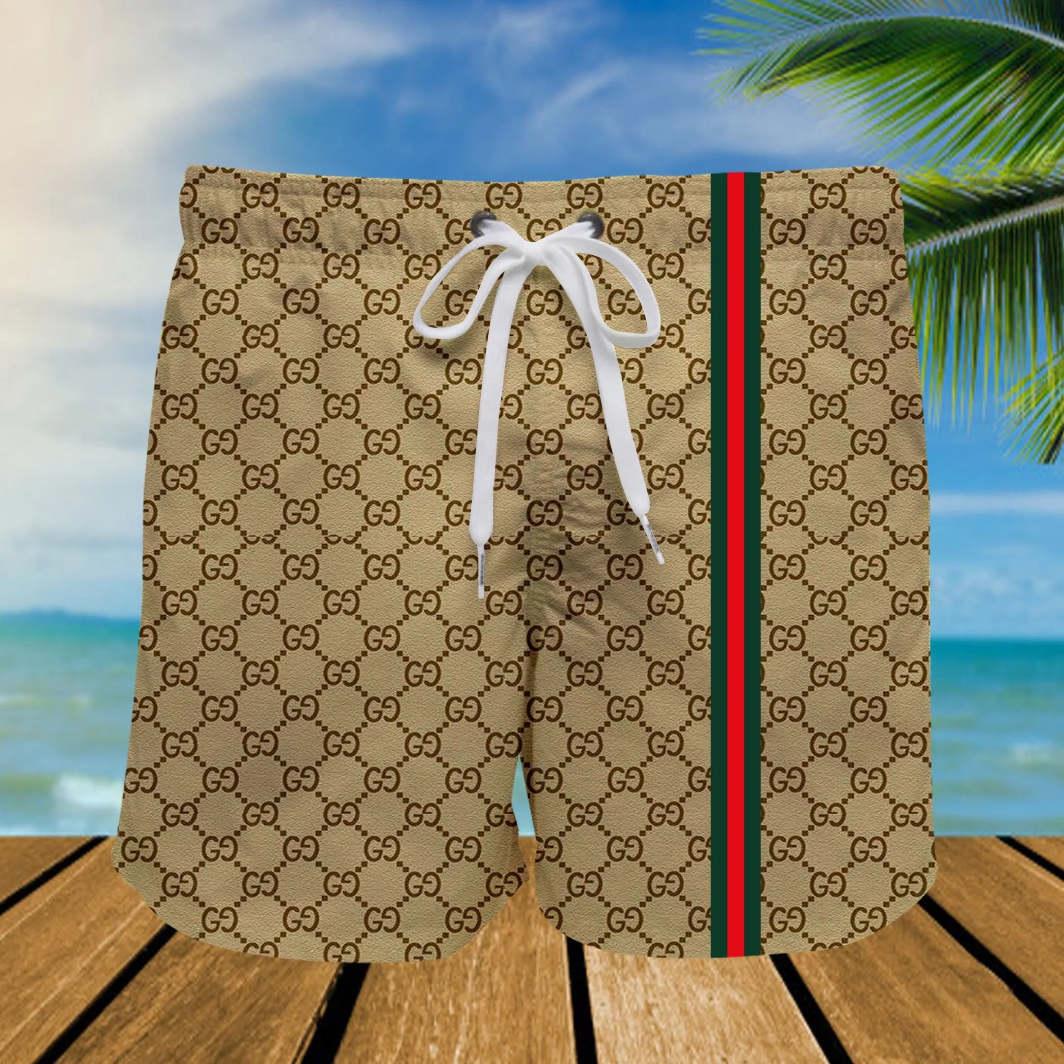 Gucci luxury all over print shorts #shorts#swimtrunks