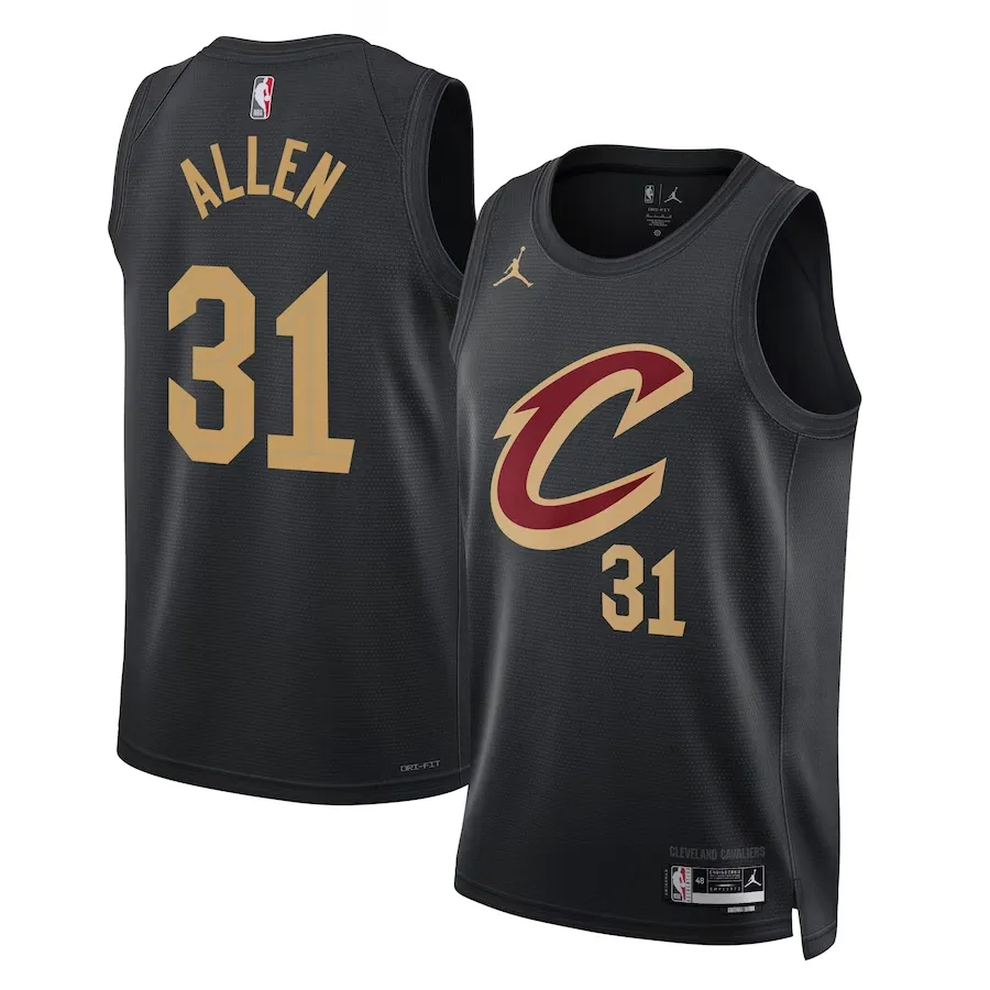 Cleveland Cavaliers Jordan Statement Edition Swingman Jersey - Black - Jarrett Allen - Unisex