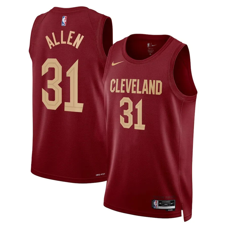 Cleveland Cavaliers Nike Icon Edition Swingman Jersey - Maroon - Jarrett Allen - Unisex