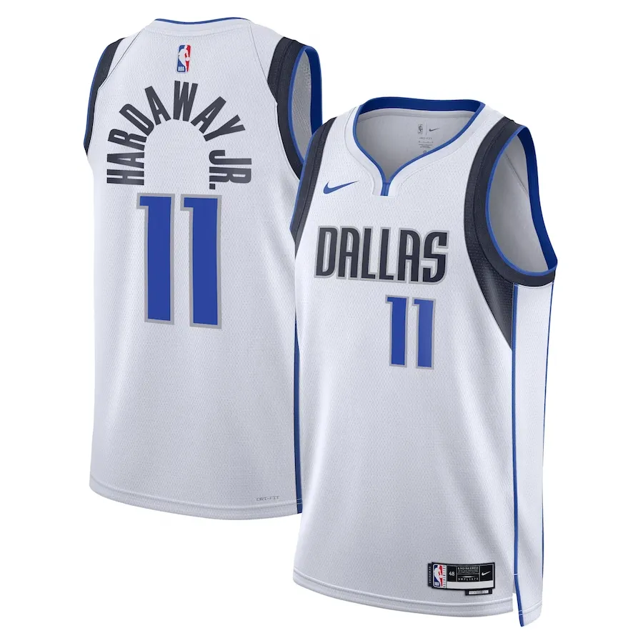 Dallas Mavericks Nike Association Edition Swingman Jersey - White - Tim Hardaway Jr - Unisex