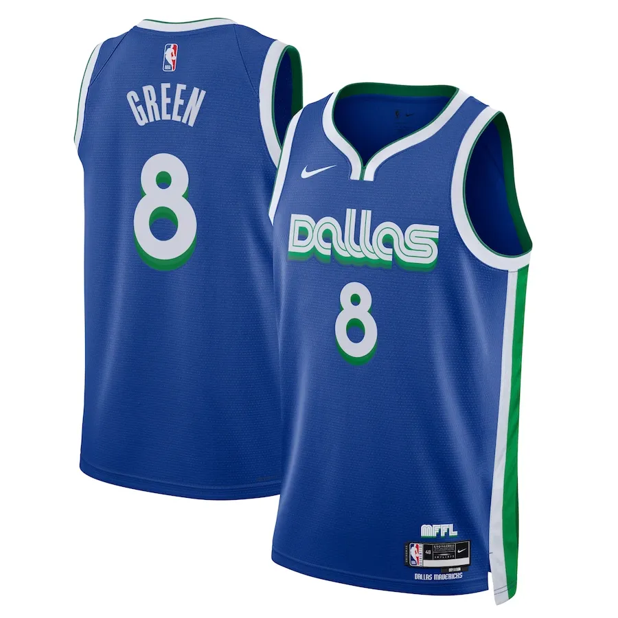 Dallas Mavericks Nike City Edition Swingman Jersey 22 - Blue - Josh Green - Unisex