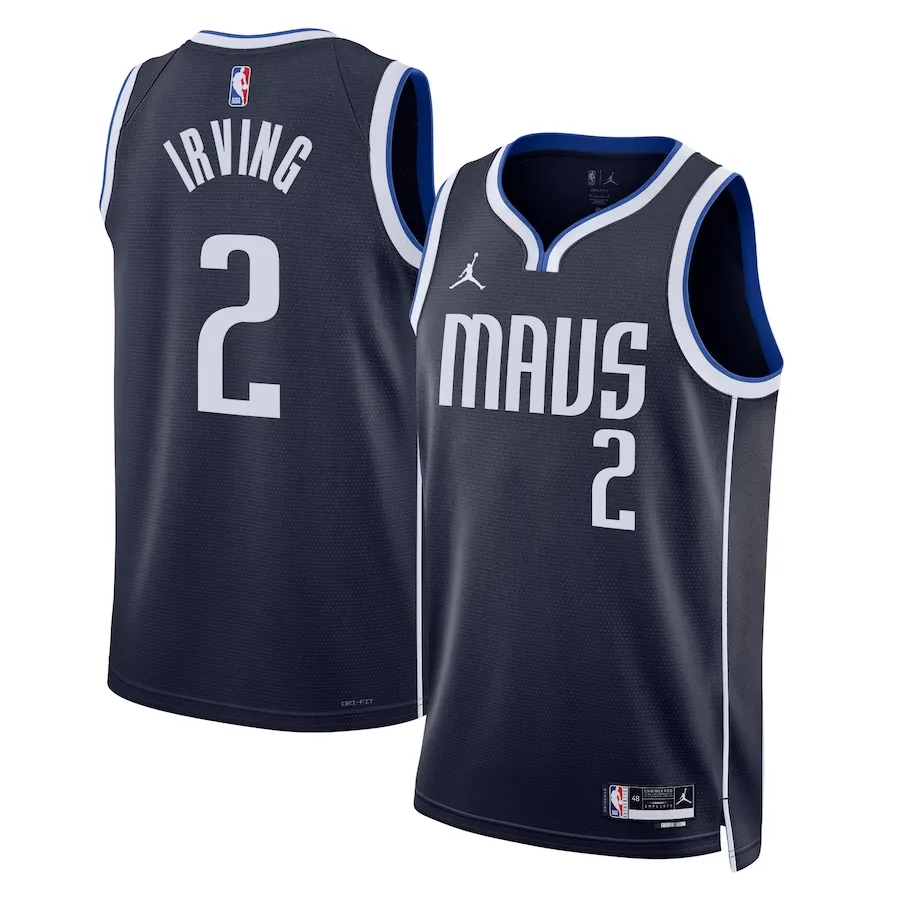 Dallas Mavericks Jordan Statement Edition Swingman Jersey - Navy - Kyrie Irving - Unisex