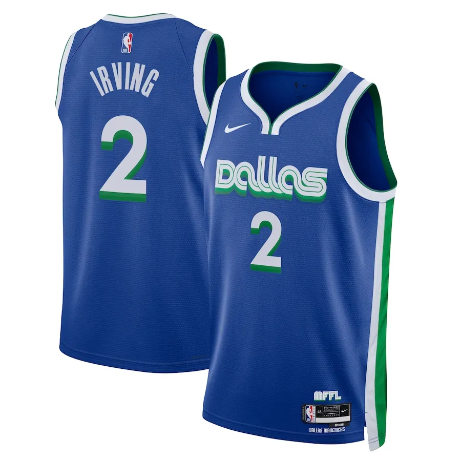 Dallas Mavericks Nike City Edition Swingman Jersey 22 - Blue - Kyrie Irving - Unisex