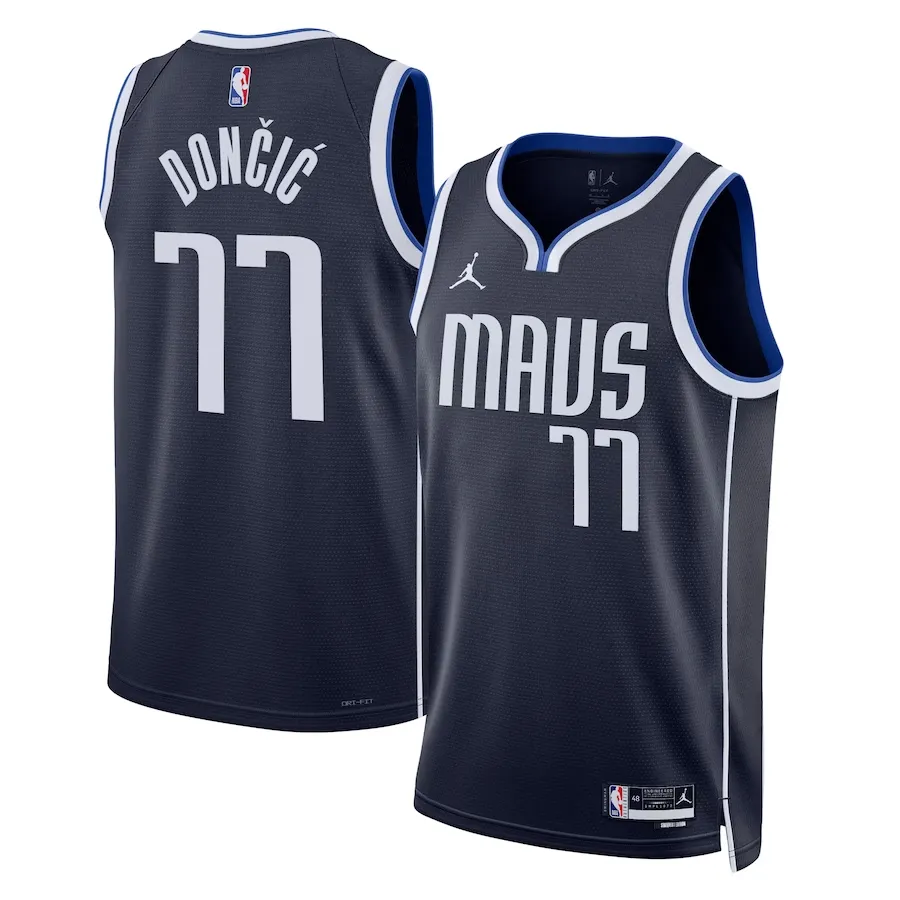 Dallas Mavericks Jordan Statement Edition Swingman Jersey - Navy - Luka Doncic - Unisex