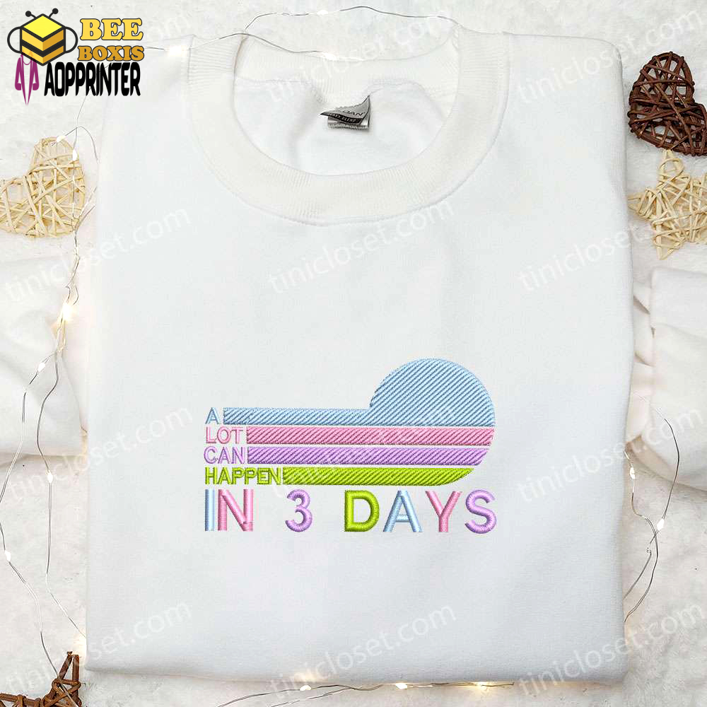 3-day event embroidered shirt & thanksgiving hoodie: best holiday gift ideas