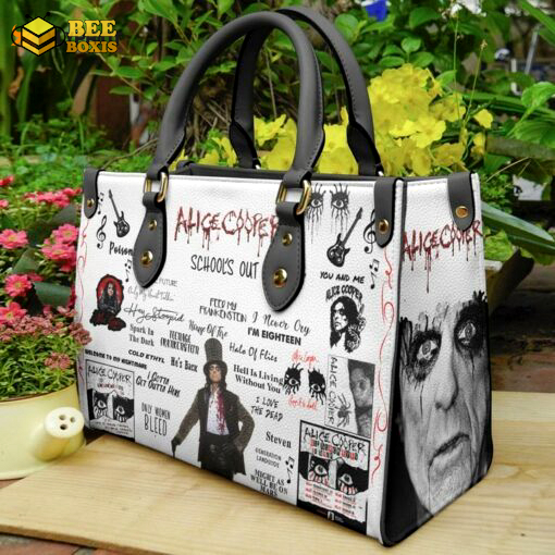 Alice cooper leather handbag gift for women