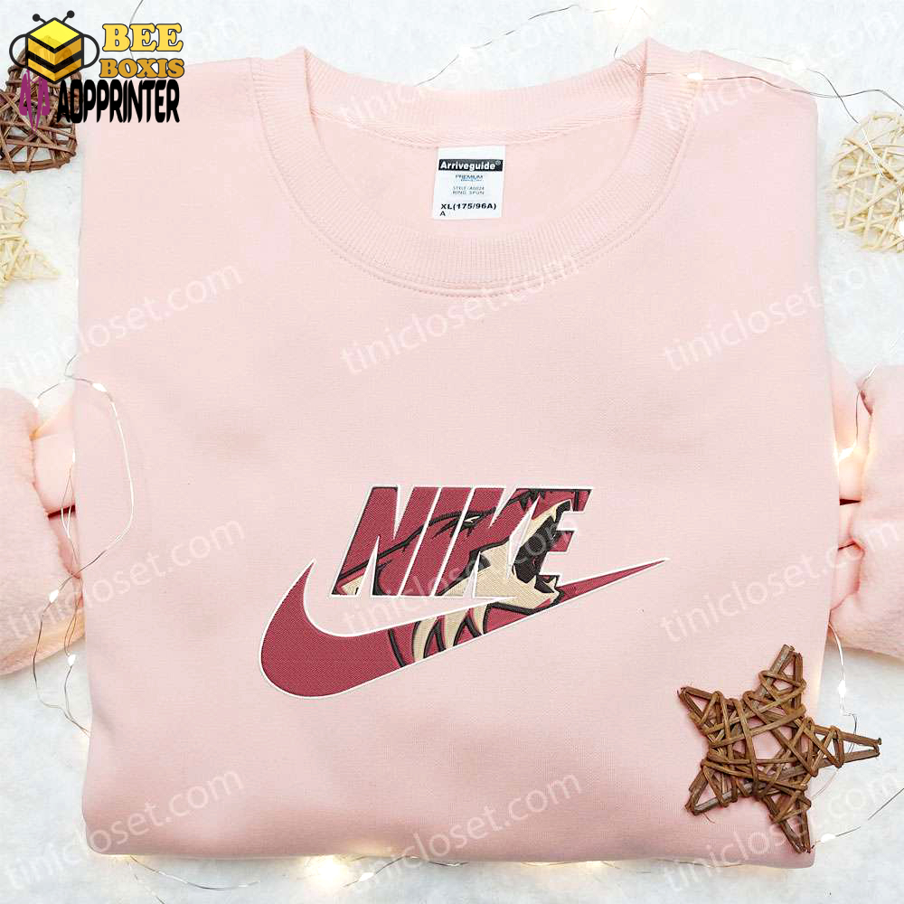 Arizona coyotes x nike embroidered shirt & hoodie: best nhl sports fandom gifts